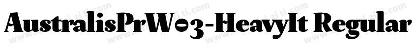 AustralisPrW03-HeavyIt Regular字体转换